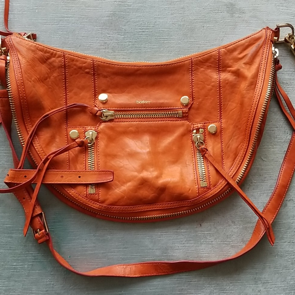 Botkier orange zipper bag